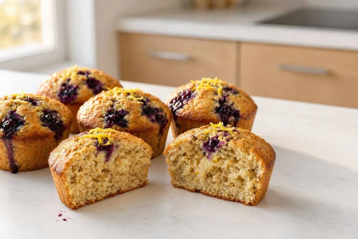 Recette : Muffins Protéinés Myrtille-Citron