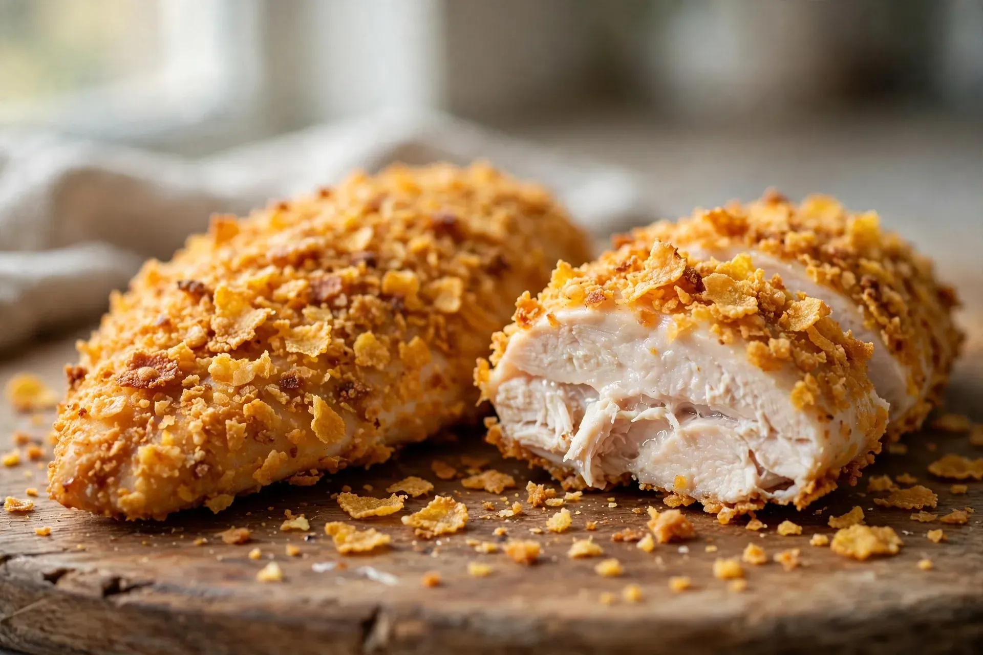 Recette : Le Fakeaway : Poulet Croustillant aux Cornflakes