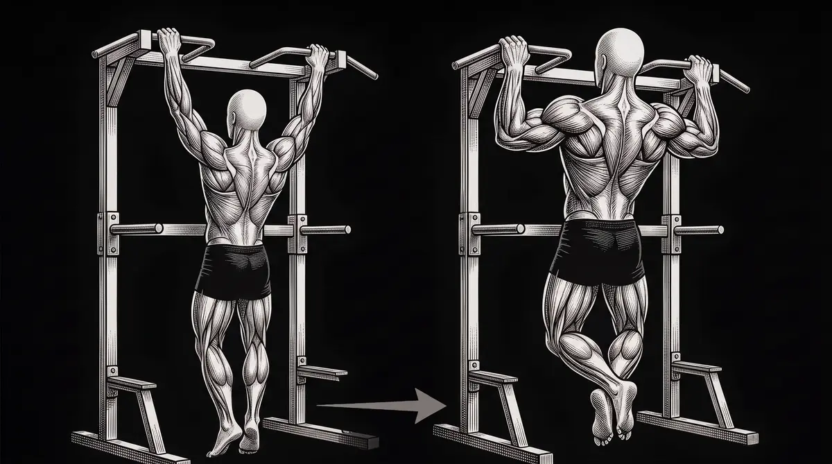 Tractions Pronation - Position de départ et fin